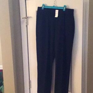 NWT Ann Taylor Loft elastic Waist Pants Size M Black